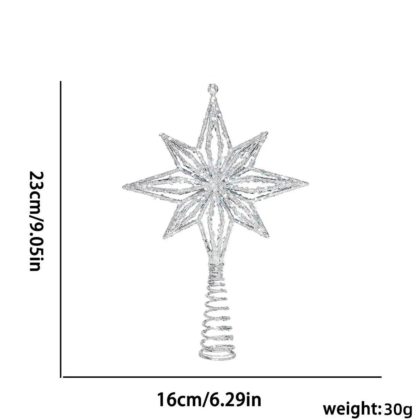 Star Christmas Tree Topper Gift Xmas Decoration for Bar Indoor Holiday Decor Hollow Design Holiday Decoration Christmas Decor