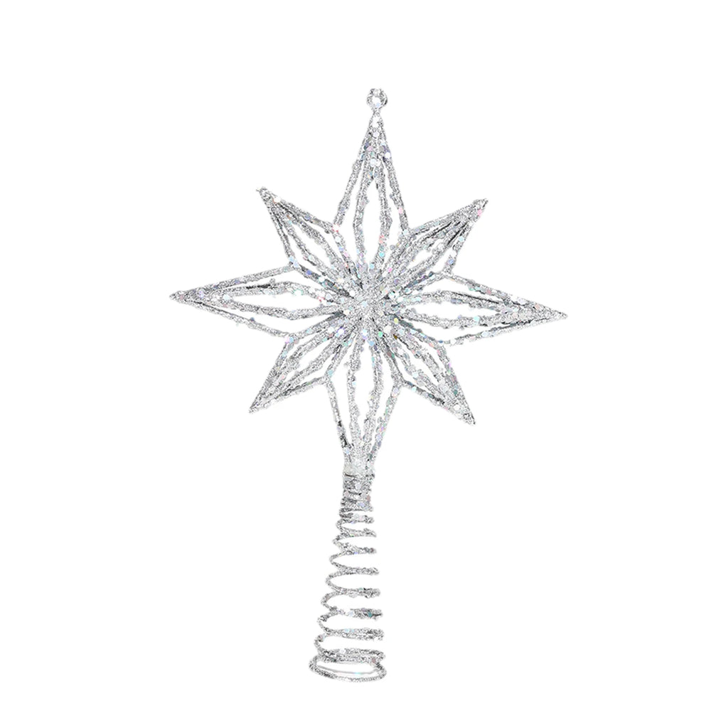 Star Christmas Tree Topper Gift Xmas Decoration for Bar Indoor Holiday Decor Hollow Design Holiday Decoration Christmas Decor