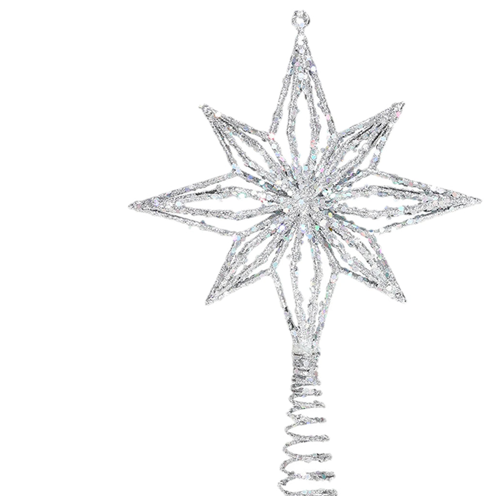 Star Christmas Tree Topper Gift Xmas Decoration for Bar Indoor Holiday Decor Hollow Design Holiday Decoration Christmas Decor