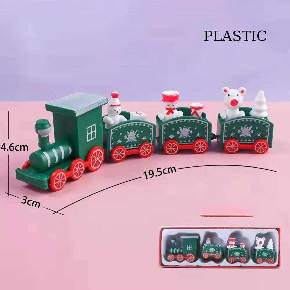Christmas Train Merry Christmas Decorations For Home 2024 Cristmas Ornament Xmas Navidad Noel Gifts Happy New Year 2025 Gifts