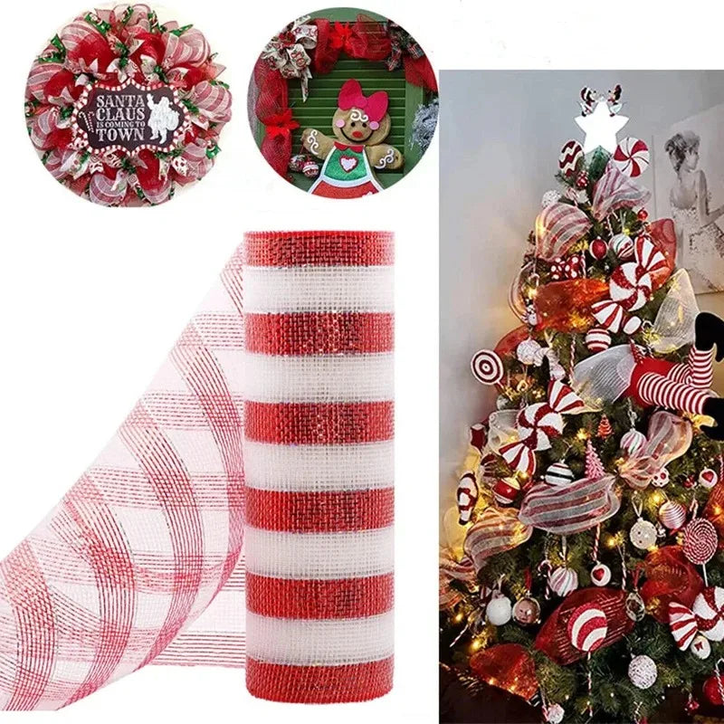 Merry Christmas Decoration Ribbon Christmas Tree Pendent Ornaments for Home Party Decor Navidad New Year 2026 Noel Holiday Gifts