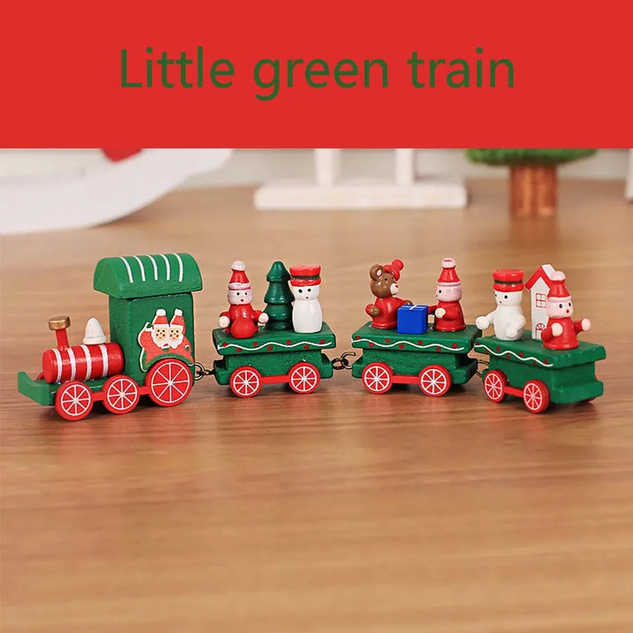 Christmas Train Merry Christmas Decorations For Home 2024 Cristmas Ornament Xmas Navidad Noel Gifts Happy New Year 2025 Gifts