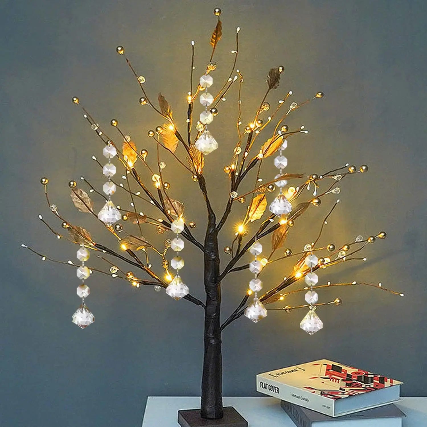 30pcs Christmas Tree Decorations Transparent Acrylic Crystal Hangings For Xmas New Year Wedding Venue Decor DIY Accessories