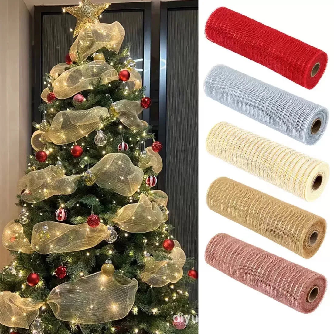 Merry Christmas Decoration Ribbon Christmas Tree Pendent Ornaments for Home Party Decor Navidad New Year 2026 Noel Holiday Gifts