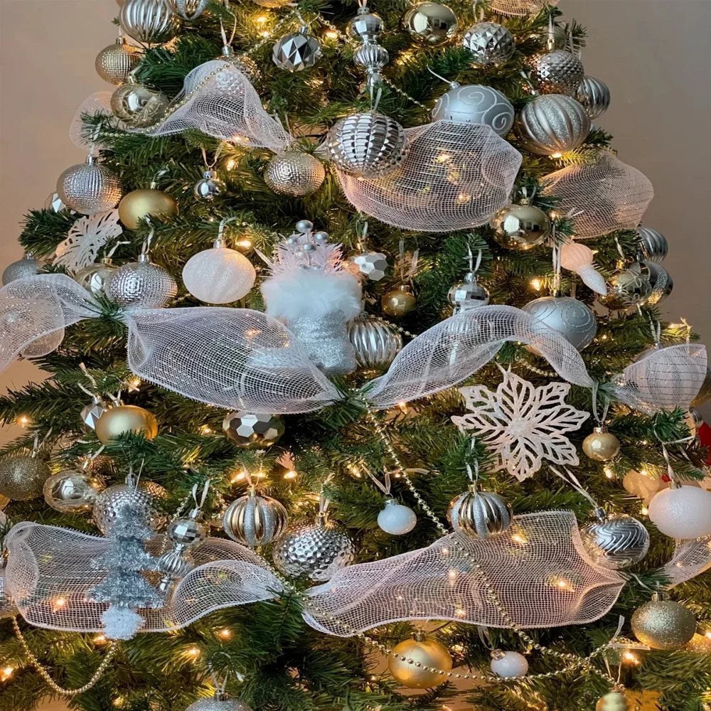 Merry Christmas Decoration Ribbon Christmas Tree Pendent Ornaments for Home Party Decor Navidad New Year 2026 Noel Holiday Gifts
