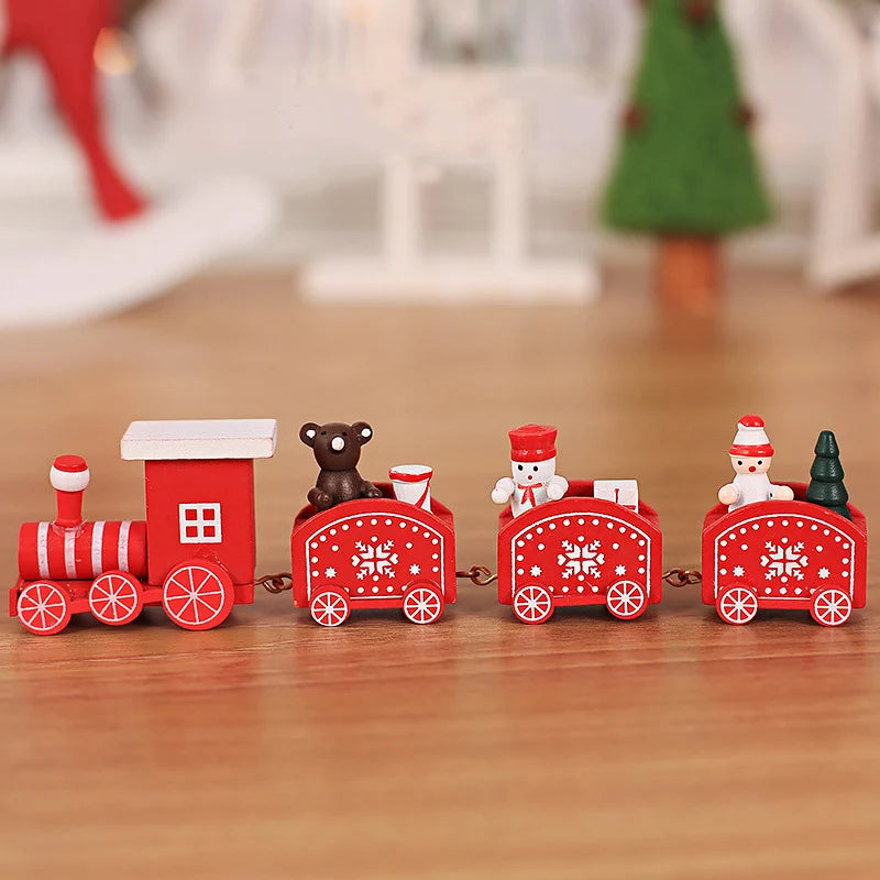 Christmas Train Merry Christmas Decorations For Home 2024 Cristmas Ornament Xmas Navidad Noel Gifts Happy New Year 2025 Gifts