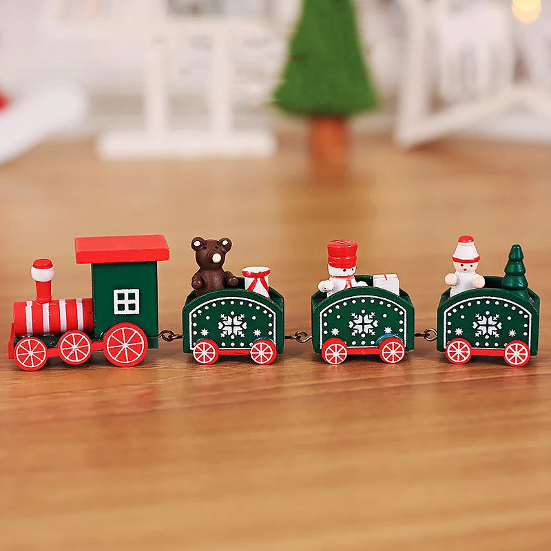 Christmas Train Merry Christmas Decorations For Home 2024 Cristmas Ornament Xmas Navidad Noel Gifts Happy New Year 2025 Gifts