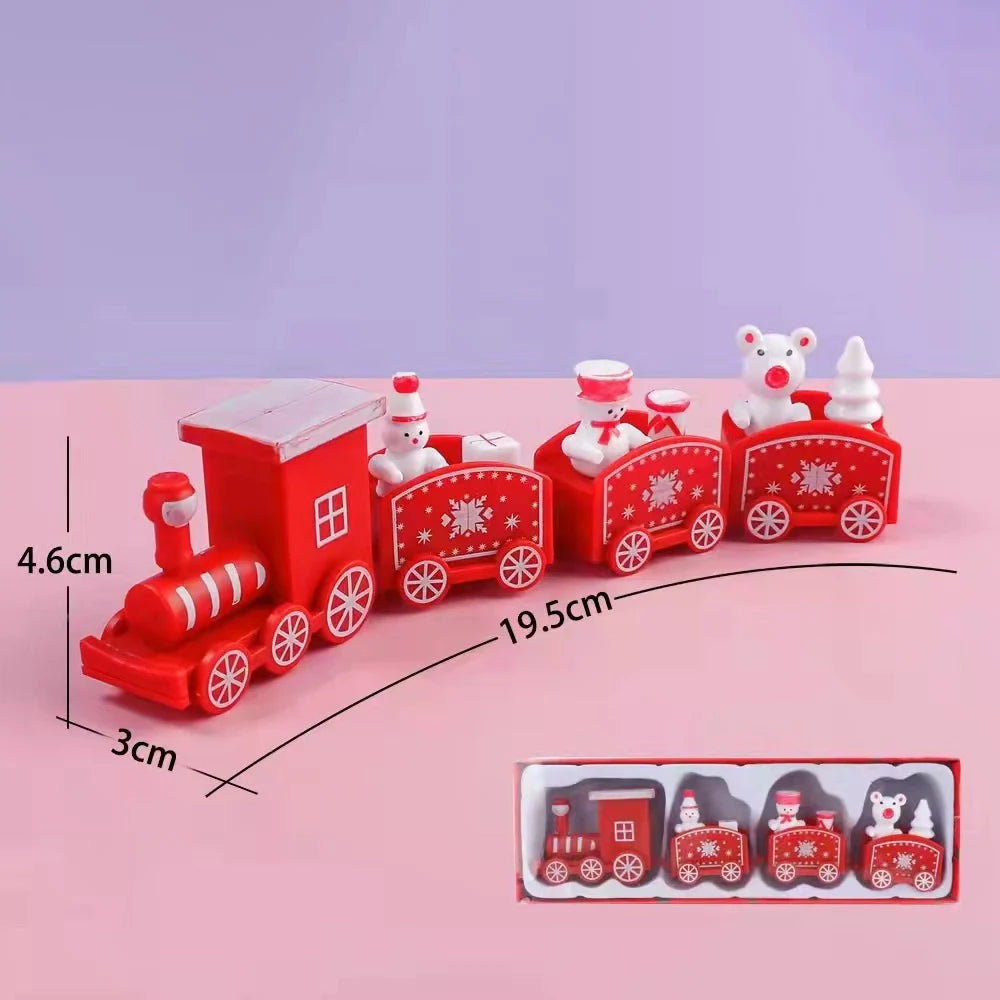 Christmas Train Merry Christmas Decorations For Home 2024 Cristmas Ornament Xmas Navidad Noel Gifts Happy New Year 2025 Gifts