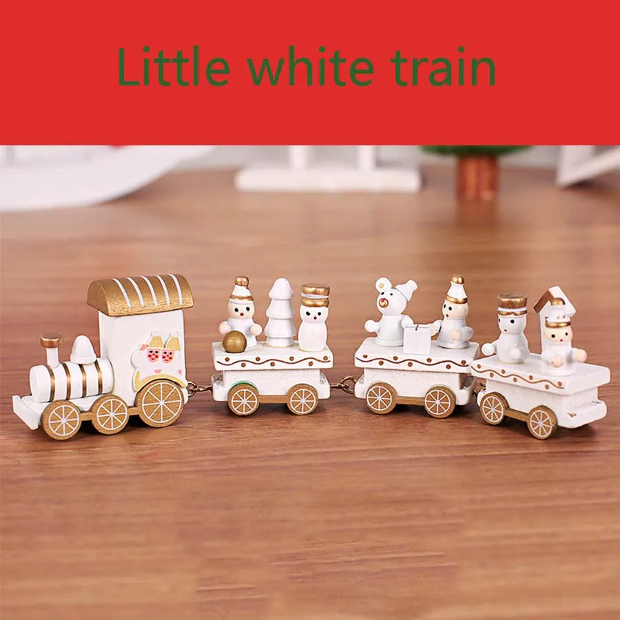 Christmas Train Merry Christmas Decorations For Home 2024 Cristmas Ornament Xmas Navidad Noel Gifts Happy New Year 2025 Gifts