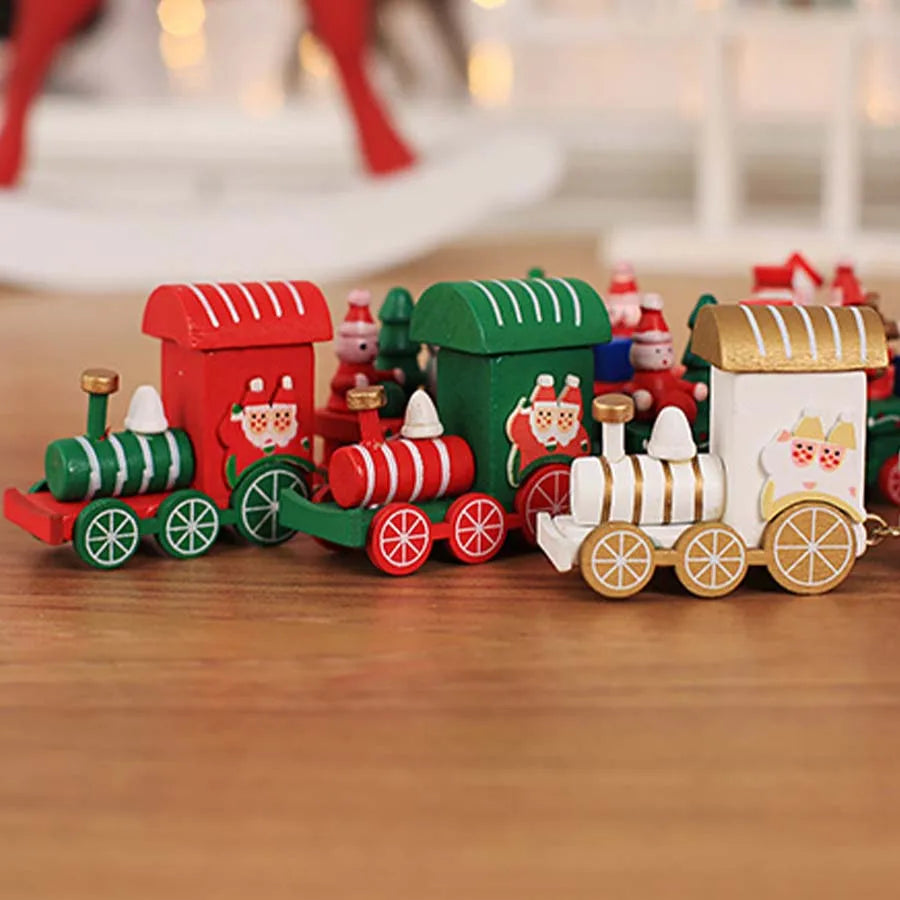 Christmas Train Merry Christmas Decorations For Home 2024 Cristmas Ornament Xmas Navidad Noel Gifts Happy New Year 2025 Gifts