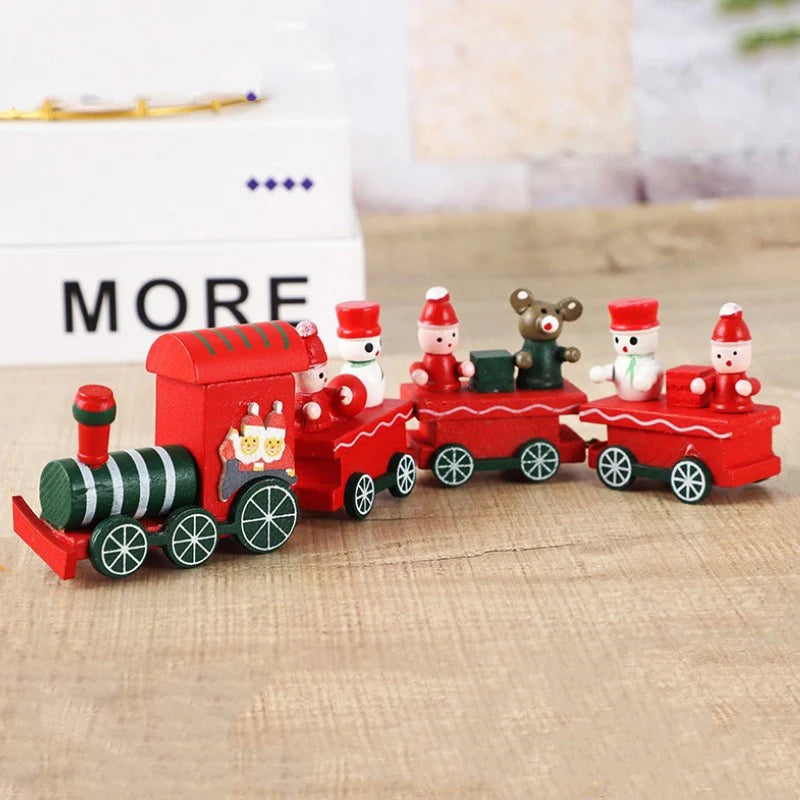 Christmas Train Merry Christmas Decorations For Home 2024 Cristmas Ornament Xmas Navidad Noel Gifts Happy New Year 2025 Gifts
